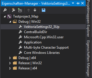 Eigenschaften-Manager in Visual Studio